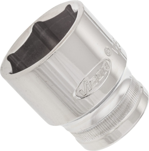 VIGOR Steckschlüsseleinsatz, Vierkant hohl 12,5 mm (1/2 Zoll), Außen-Sechskant Profil, 27 mm, V2571N