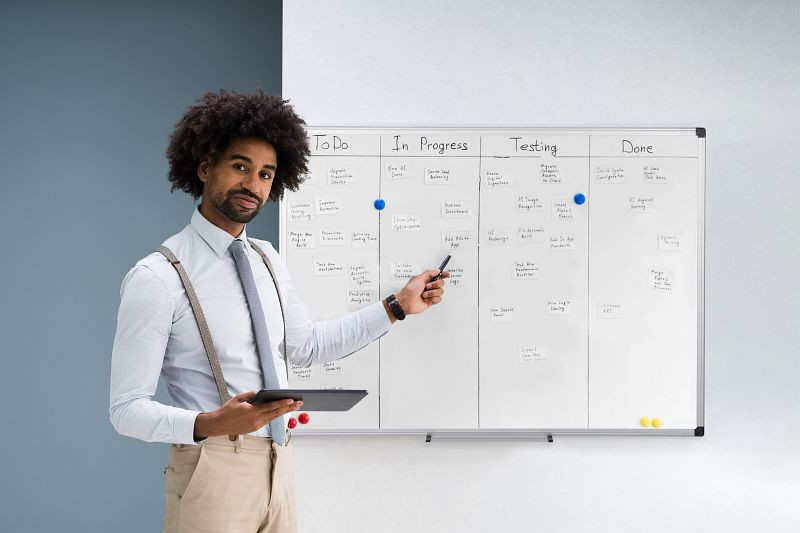 Bi-Office Maya Emailliertes Whiteboard mit Aluminiumrahmen 120x120cm, CR1701170