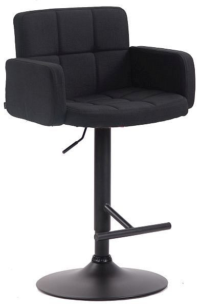 CLP Barhocker Los Angeles, Stoff schwarz, schwarz, 318163