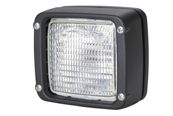 HELLA Halogen-Arbeitsscheinwerfer - Ultra Beam - 24V - Einbau/Schraubanschluss - 4-Punkt Befestigung - Nahfeldausleuchtung - Stecker: AMP, 1GA 007 506-431
