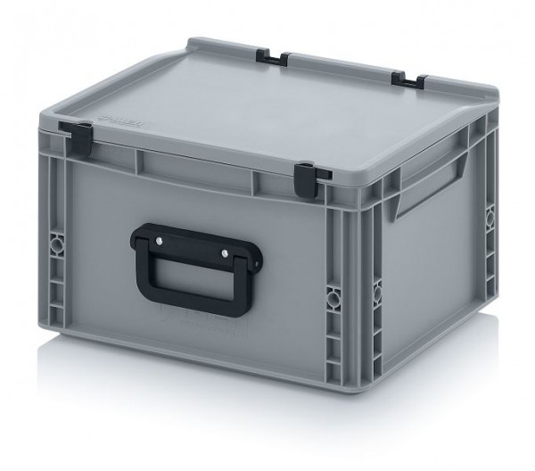 Auer Eurobehälter Koffer 2GL 2 Griffe auf der Längsseite, LxBxH: 40 x 30 x 23,5 cm, ED 43/22 2GL