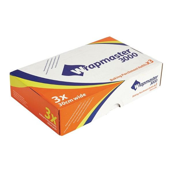 Wrapmaster Backpapier Nachfüllpackung 30cm x 50m (3 Stück), GM214