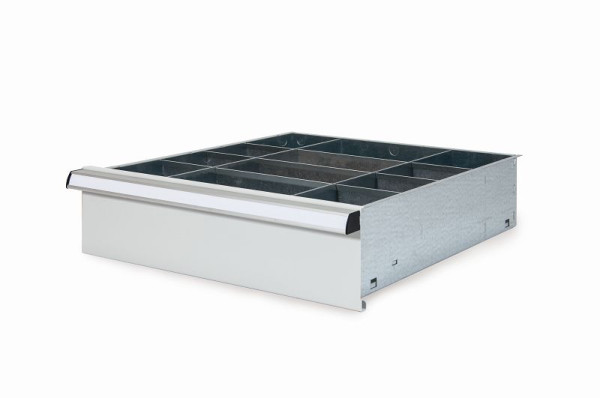 Simplaflex Schublade, Blende 75 mm, Nutzbreite 600, -tiefe 450, -höhe 65 mm, CL7S075