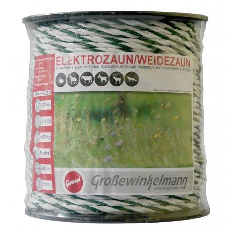 Growi CraftLine Seil 200 m-Rolle, 6mm, 6 Edelstahlleiter, 10022210