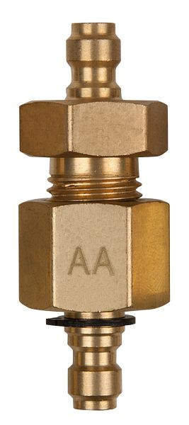 KS Tools Doppel-Adapterstück M14x1,5 Innen- und Außengewinde und 3/8" Schlauchanschluss, 150.2347
