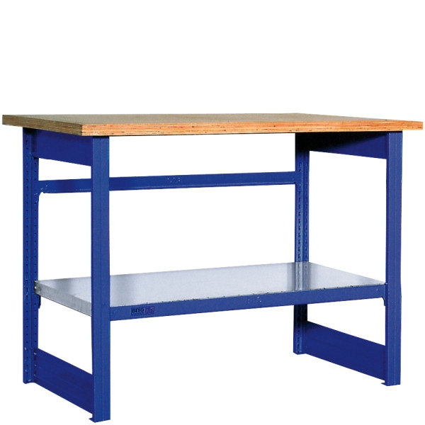 BITO Arbeitstisch AT11K, mit Arbeitsplatte RAL5010, Set, 12673