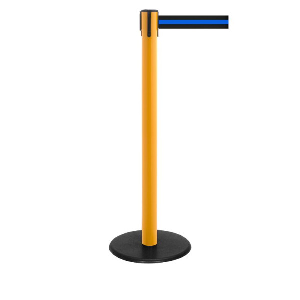 Stein HGS Personenleitsystem -P-Line Famous-, gelb, schwarz/blau/schwarz waagerecht (gestreift), mit Sicherheitsverschluss (selbstlösend), Gurtlänge: 2,3 m, 12801-0703