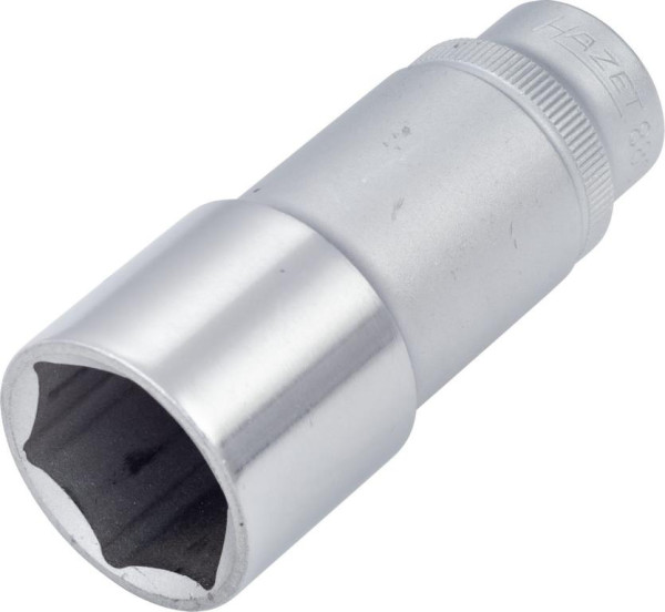 Hazet Steckschlüsseleinsatz, Sechskant, Vierkant hohl 10 mm (3/8 Zoll), 22 mm, Lange Ausführung Mit Rändelung, 880LG-22