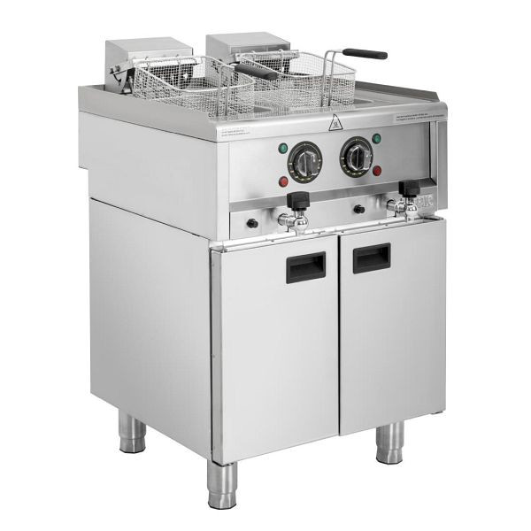 Buffalo 600 Serie freistehende Doppelbehälter-Elektrofritteuse 2x 8Ltr, SA782