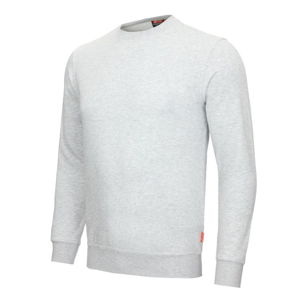 NITRAS MOTION TEX LIGHT, Pullover, 70% Baumwolle / 30% Polyester, 300 g/qm, STANDARD 100 by OEKO-TEX®, Größe: S, Farbe: hellgrau, VE: 15 Stück, 7015-1300-S
