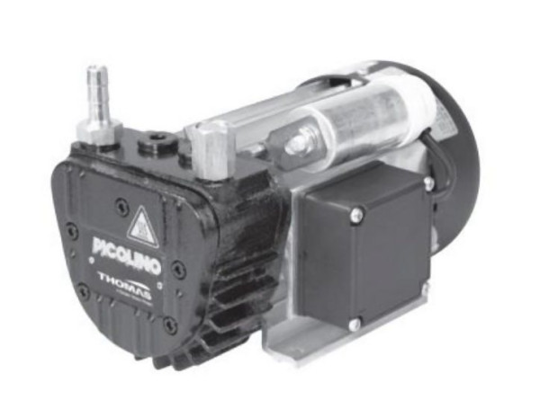 Gardner Denver Thomas Drehschieberpumpe PICOLINO VTE 8 m³/h, Vakuumaggregat, 133 l/min, -850 mbar, Three-phase 50/60, ölfrei, 23630127