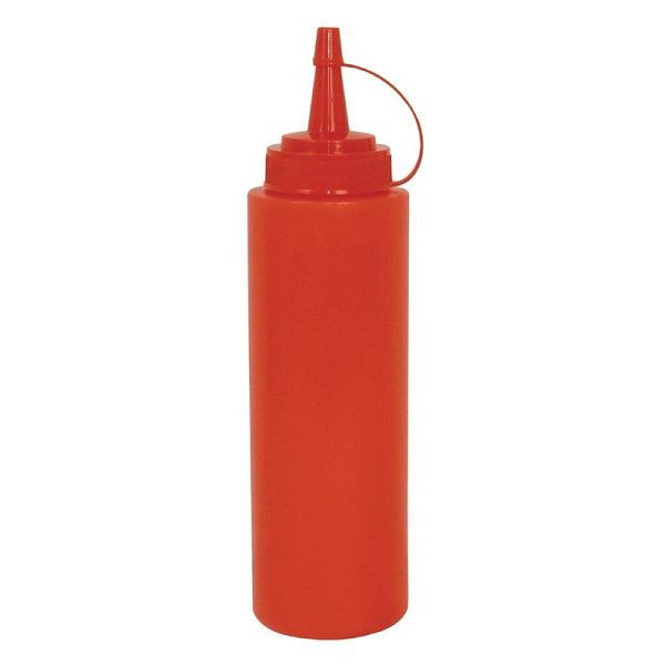 Vogue Quetschflasche rot 341ml, Schraubverschluss und große Öffnung für einfaches Nachfüllen, K093