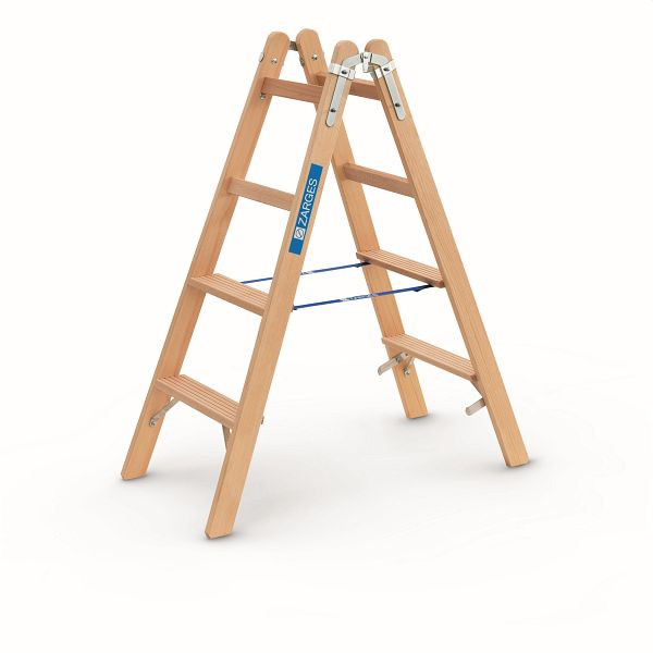 ZARGES Crestastep B - Holz-Stufenleiter 2 x 4 Stufen, 40025