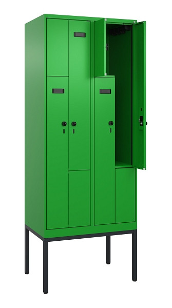 C+P Z-Spind Evolo PLUS, Gestell, 4 Fächer, 2120x800x500mm, 6037/6037, Drehriegel, 0490337-224 S10029