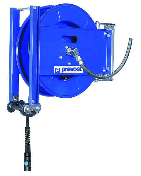 Prevost Aufroller Serie DMO - Mittleres Modell - Mit Gummischlauch, Ø Innen/Außen= 13 x 20 mm, Länge= 15 m, Kupplung= ESI 07, DMO 1315ES