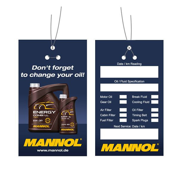 MANNOL Ölwechselschilder, Informationen, MN1801, 4036021014869