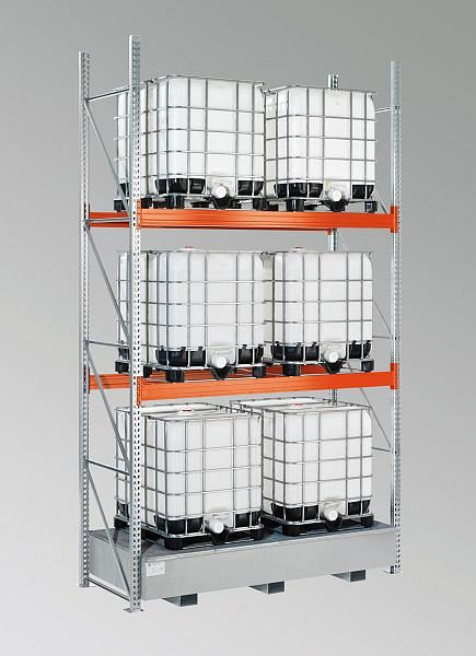 Meta Regalwanne WSR-BG 13.27/1000 mit Gitterrost, verzinkt, LxTxH= 2680x1300x480 mm, 9900001203