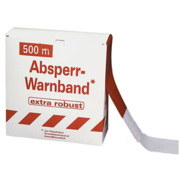 Stein HGS Absperrband -Robust-, 250m, 8 Rollen à 250m / inkl. Abrollkarton, 12954
