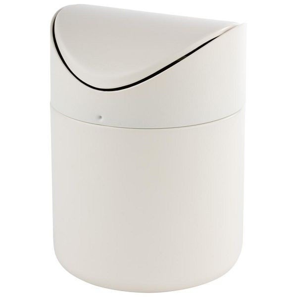APS Tischrestebehälter aus Edelstahl, Creme White, Ø 12 cm, Höhe: 17 cm, 40801
