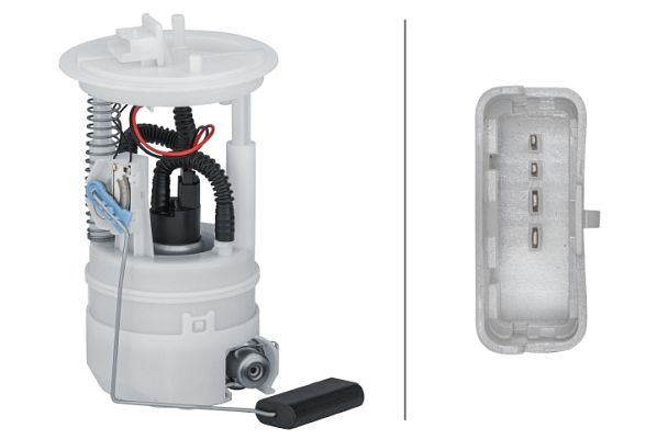 HELLA Kraftstoff-Fördereinheit, 12V, elektrisch, 4-polig, mit Dichtung, 8TF 358 302-941