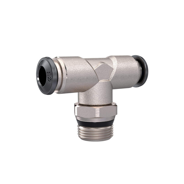 Riegler T-Steckverschraubung »universal short«, drehbar 1/8, Schlauch6, 153308