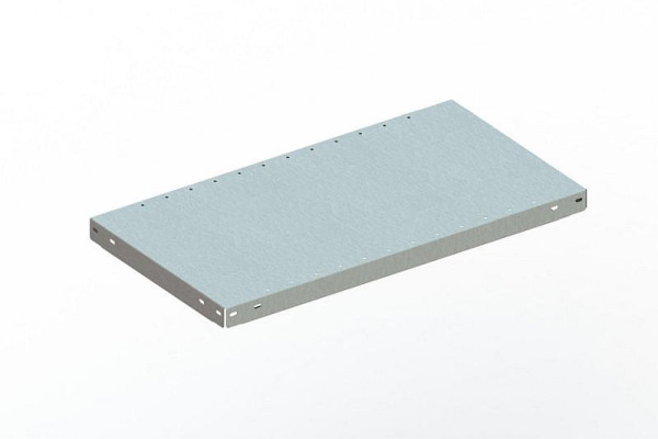 Meta Kurzboden 750x400 mm, verzinkt, mit Fachteilerlochung, 20072266