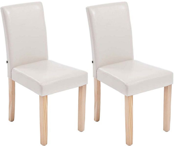 CLP 2er Set Esszimmerstuhl Ina natura, creme, 181502104