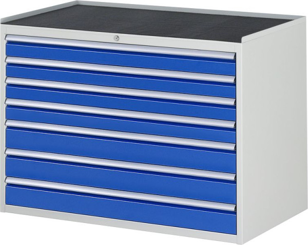 RAU Schubladenschrank Serie 7000, B1145xT650xH825mm, Schubladen: 4xH90, 3xH120mm, Metallauflage, 03-XXL5.17A-MT.11