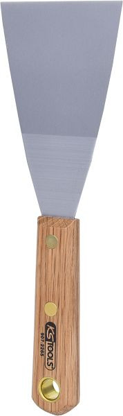 KS Tools Edelstahl Spachtel, 75mm, mit Holzgriff, 907.2265