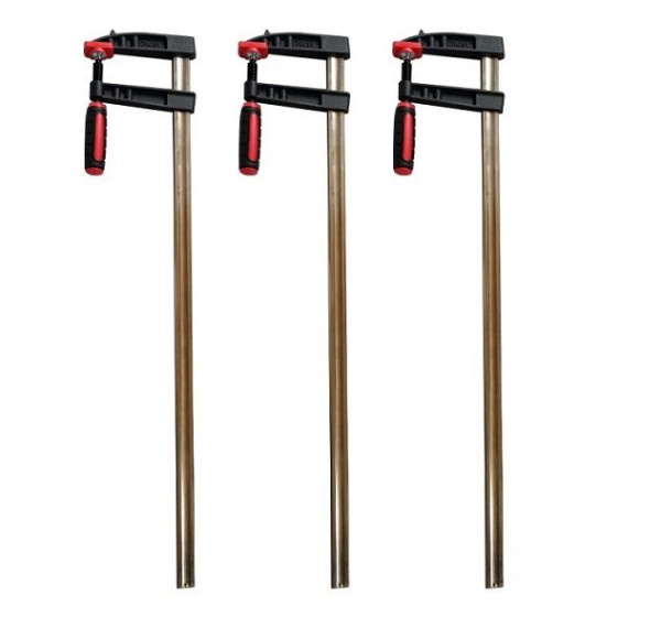 VaGo-Tools 6-teiliges Set Schraubzwingen 300/500/800 Kunststoffgriff, 220-005/006/007 je 2_kv