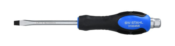 SW-Stahl Schraubendreher, schlagfest, Schlitz, 6,0 x 100 mm, 31804SB