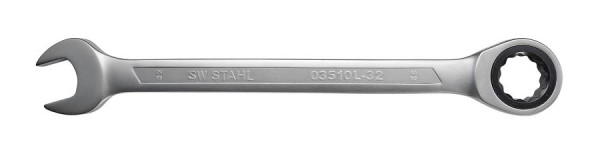 SW-Stahl Gabelringratschenschlüssel, 32 mm, 03510L-32, 4033592134736