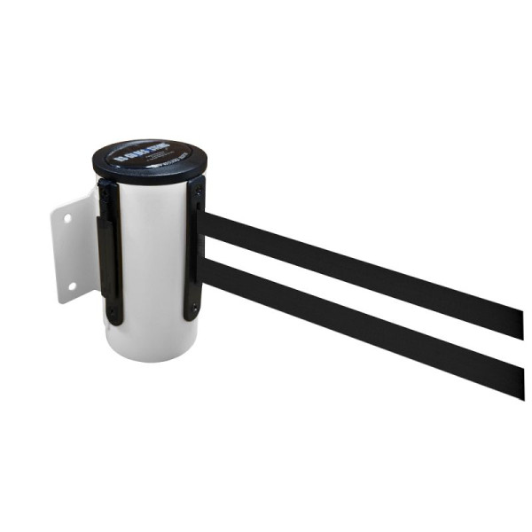 Stein HGS Wandgurtkassette -P-Line Future-, weiß, schwarz/weiß/schwarz waagerecht (gestreift), mit magnetischem Gurtendstück, 12850m-0404