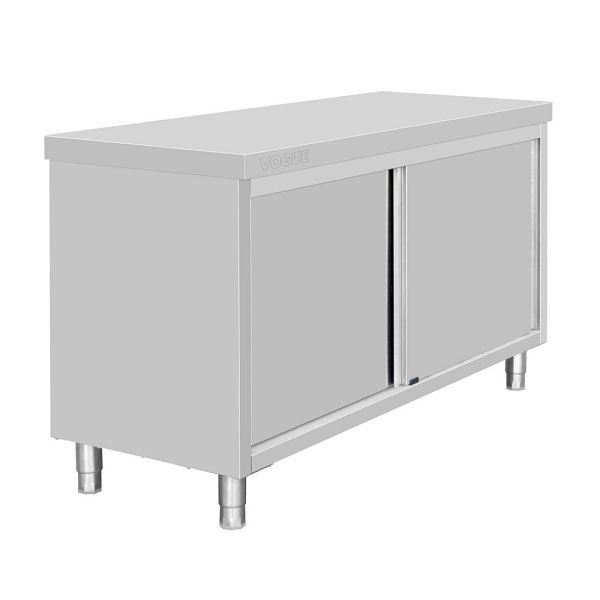 Vogue Standbodenschrank Edelstahl 900x1500x600mm, FU586