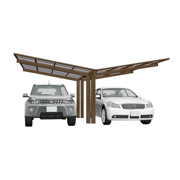Ximax Aluminium Carport Linea Typ 80 Y-Ausführung Bronze, 78133
