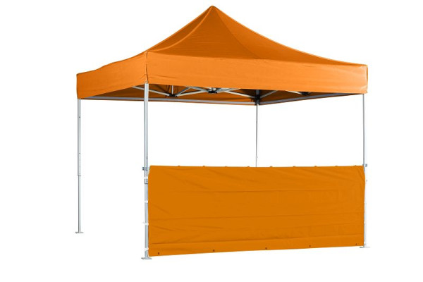 VeroTENT 3m Seitenwand halbhoch - orange, 100 cm hoch, v-3b5s orange