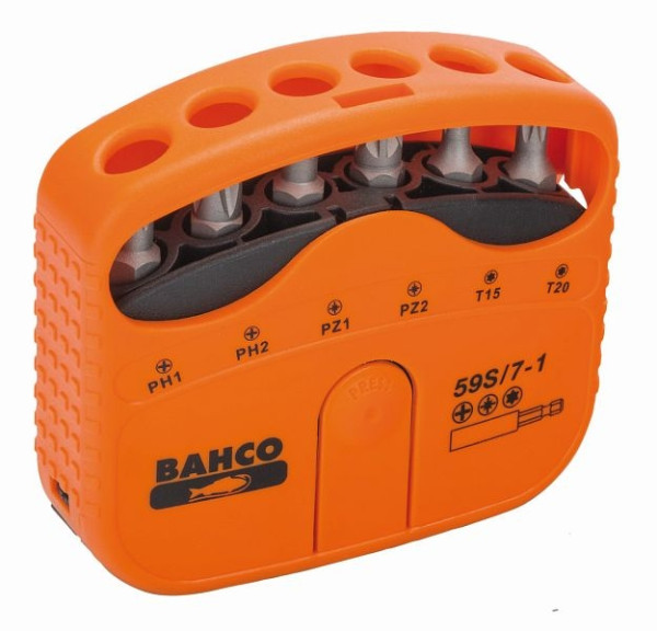 Bahco Bit-Satz, 7-teilig, PH, PZ, Torx, 59S/7-1, 7314150191536