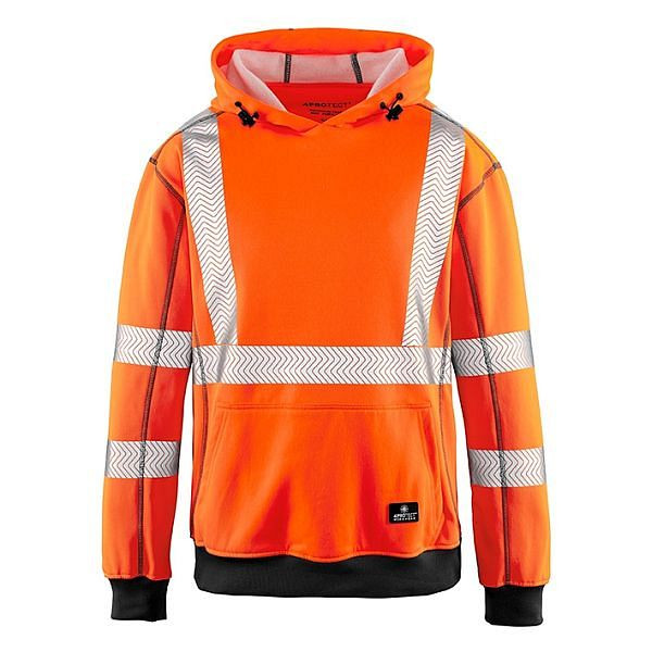 4PROTECT Warnschutz Hoodie Portland, Farbe: leuchtorange, Größe: XXL, 3445-XXL