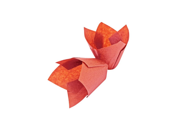 Schneider Muffinform Tulpe rot, Boden 50 mm, Höhe 55 mm, VE: 1000 Stück, 122271