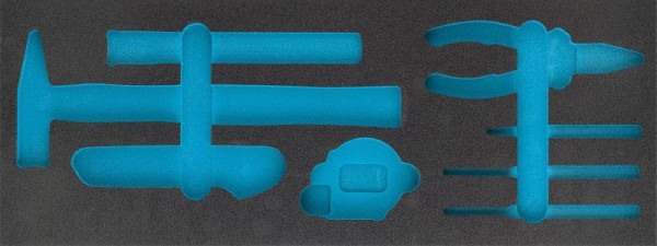 Hazet 2-Komponenten Weichschaum-Einlage, 2-Komponenten Weichschaum-Einlage leer für 190/79, 163-456/8, 163-456L