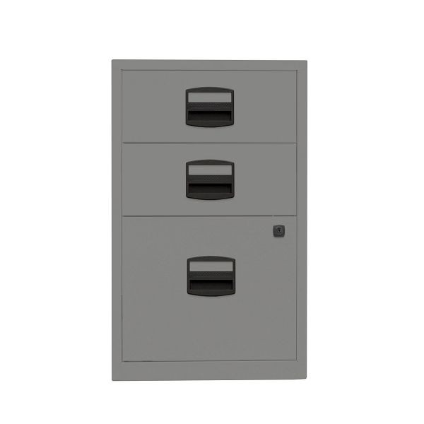 Bisley Home Beistellschrank PFA, 2 Universalschubladen, 1 HR-Schublade, 649 slate, PFA3649