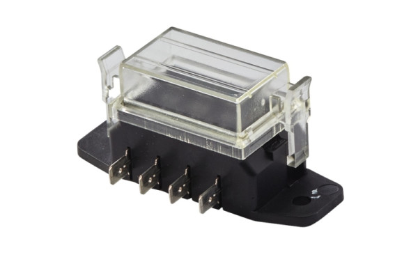 HELLA Sicherungsdose, 4-polig, Stecker: Flachstecker, Stecker: 8 x side (6,3x0,8), 8JD 005 993-082