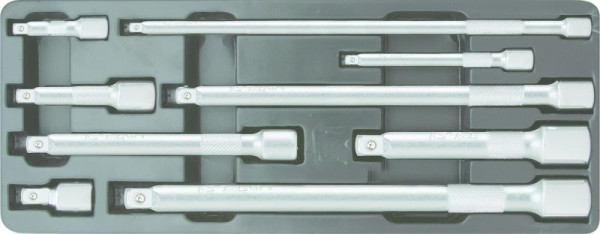 KS Tools 1/4"+3/8"+1/2" Verlängerungs-Satz, 9-teilig, 911.0007