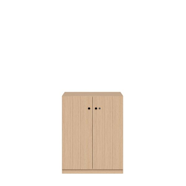 Bisley Flügeltürenschrank Pren, Mit Zylinderschloss, 2 Fachböden für 2,5 OH, H 1018 x B 800 x T 500 mm, 002 verade eiche, PNC08102SL002