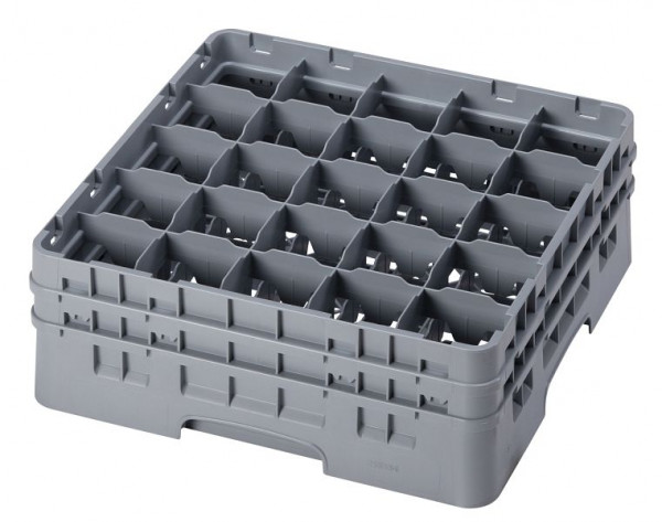 Cambro Spülkorb mit 25 Fächer Camrack® 13,3 cm Soft Grau, 25S434151