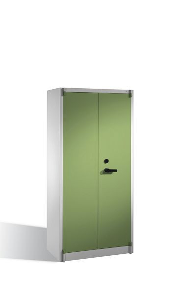 C+P Feuerschutzschrank Certos, H1950xB930xT500mm, Farbe: Lichtgrau / Resedagrün, Klinkengriff, 5 OH, 1170-00 S10298