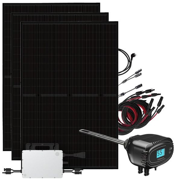 Offgridtec Solaranlage 1350W mit 1kW Fothermo Solarheizstab inkl. Wechselrichter Hoymiles HMS-800W-2T, 4-01-024912-002