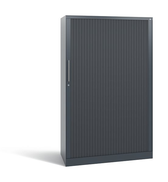 C+P Rollladenschrank Asisto, H1639xB1000xT435mm, Farbe: Anthrazit / Schwarzgrau, Bügelgriff, 4 OH, 143012-000 S10084