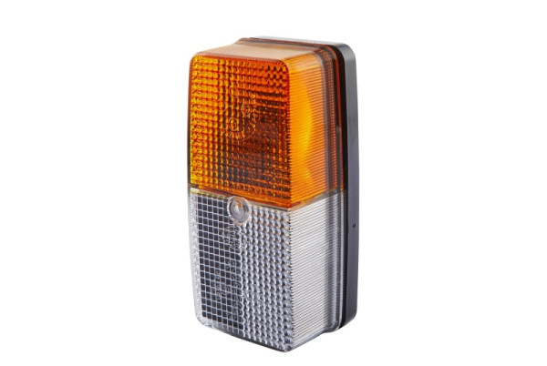 HELLA Blinkleuchte, Halogen, 24/12V, Anbau, Lichtscheibenfarbe: weiß/gelb, Stecker: Crimpkontakt, links/rechts, 2BE 003 347-001