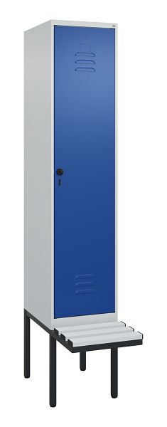 C+P Umkleidespind Classic PLUS, 2120x400x815mm, 7035/5010, Drehriegel, 0800407-12 S10033